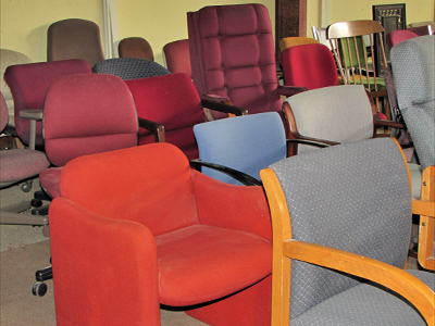 Office Chairs at the ERC Community Warehouse